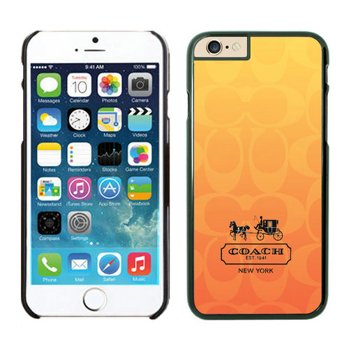 Coach In Signature Orange iPhone 6 Cases FBH | Women - Click Image to Close